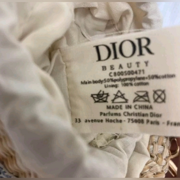 🔥LAST Day💙 Christian DIOR Authentic Straw Pouch Rattan MINI Rare - Picture 7 of 16